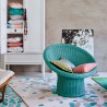 Tapis de salon Petals bleu pastel par Esprit Home Tapis de salon Petals bleu pastel par Esprit Home