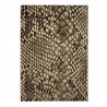 Tapis moderne Snake marron et Or African Safari par Tapis Chic collection Tapis moderne Snake marron et Or African Safari par Tapis Chic collection