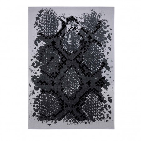 Tapis moderne Phyton gris African Safari par Tapis Chic collection Tapis moderne Phyton gris African Safari par Tapis Chic collection