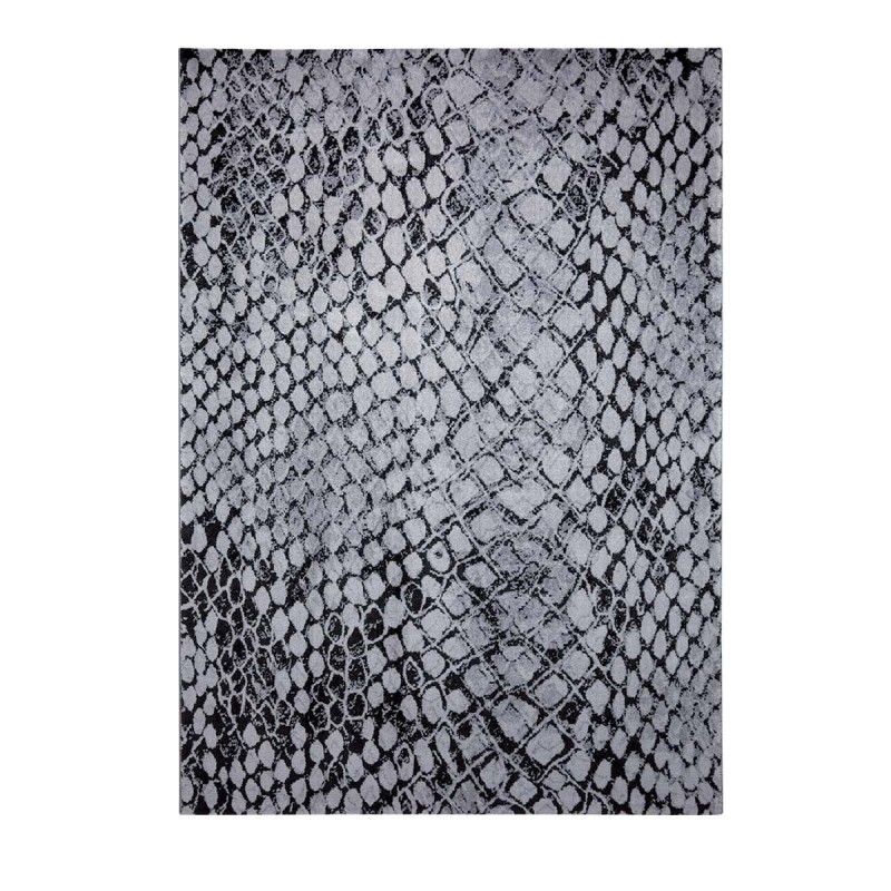 Tapis moderne Snake gris anthracite African Safari Tapis Chic collection