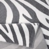 Tapis de salon Zebra gris African Safari par Tapis Chic collection