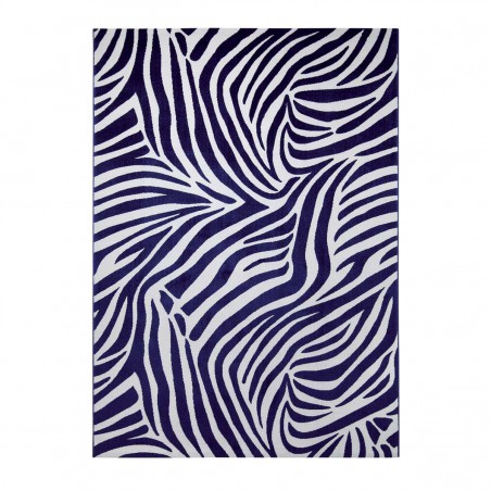 Tapis de salon Zebra bleu African Safari par Tapis Chic collection Tapis de salon Zebra bleu African Safari par Tapis Chic collection