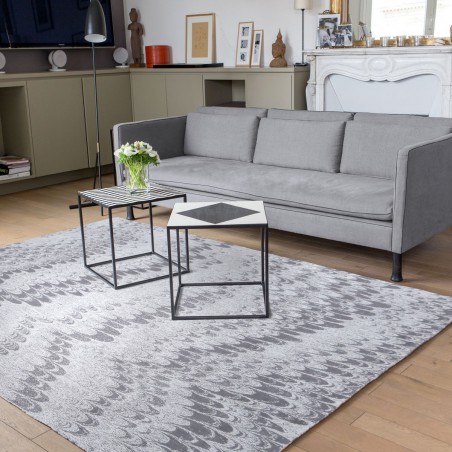 Tapis de salon Peacok Gris par Edito Tapis de salon Peacok Gris par Edito