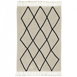 Tapis lavable en machine Berber beige par Lorena Canals
