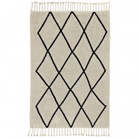 Tapis lavable en machine Berber beige par Lorena Canals