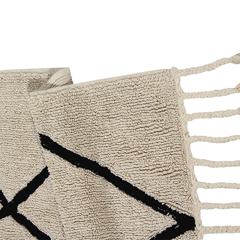 Tapis lavable en machine Berber beige par Lorena Canals