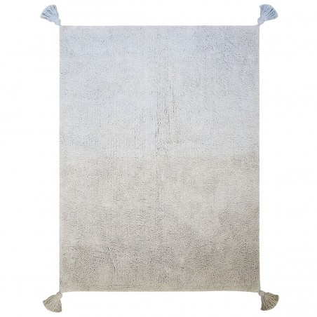 Tapis lavable en machine dégradé Gris Bleu par Lorena Canals Tapis lavable en machine dégradé Gris Bleu par Lorena Canals