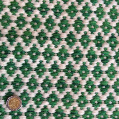 Tapis en laine Angelo vert Mic Mac fait à la main Tapis en laine Angelo vert Mic Mac fait à la main