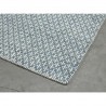 Tapis en laine Angelo bleu Mic Mac tissé main Tapis en laine Angelo bleu Mic Mac tissé main