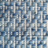 Tapis en laine Angelo bleu Mic Mac tissé main Tapis en laine Angelo bleu Mic Mac tissé main