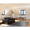 Tapis en laine Mic Mac noir et blanc par Angelo Tapis en laine Mic Mac noir et blanc par Angelo