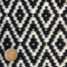 Tapis en laine Mic Mac noir et blanc par Angelo Tapis en laine Mic Mac noir et blanc par Angelo