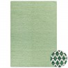 Tapis en laine Angelo vert Mic Mac fait à la main Tapis en laine Angelo vert Mic Mac fait à la main