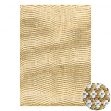 Tapis en laine Mic Mac moutarde par Angelo Tapis en laine Mic Mac moutarde par Angelo