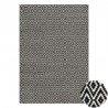 Tapis en laine Mic Mac noir et blanc par Angelo Tapis en laine Mic Mac noir et blanc par Angelo