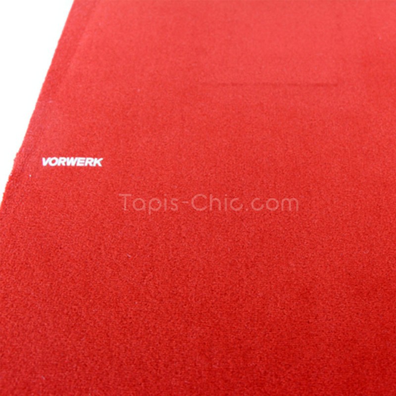 Tapis sur mesure rond Rouge par Vorwerk gamme Modena bordure