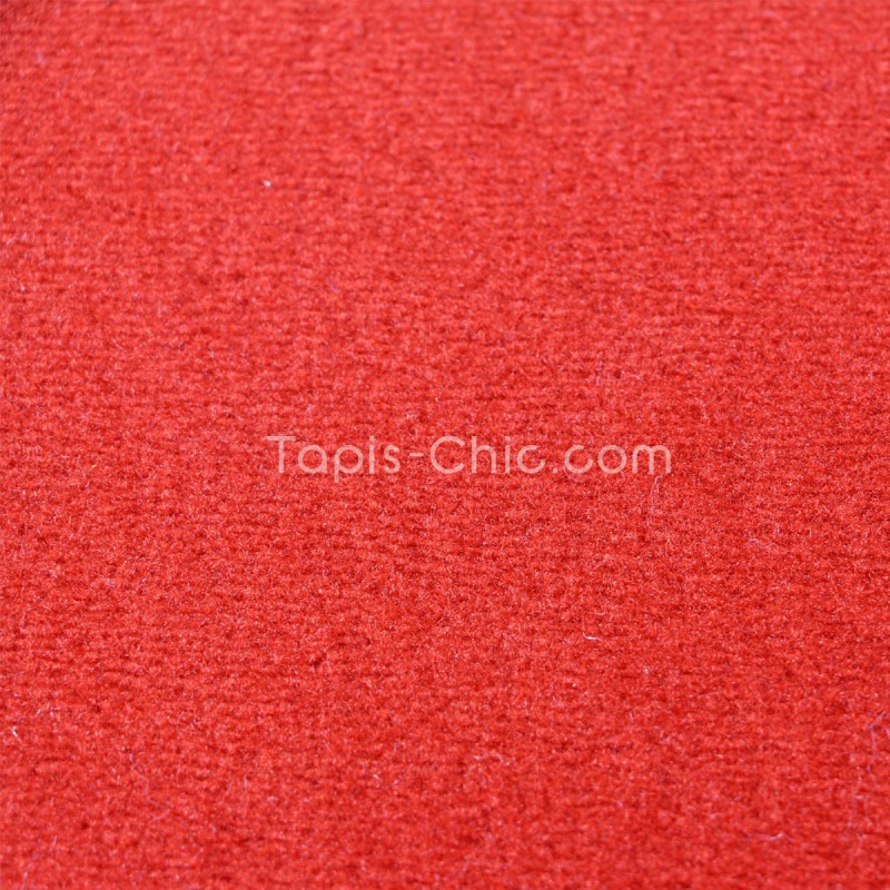 Tapis sur mesure rond Rouge par Vorwerk gamme Modena detail matiere