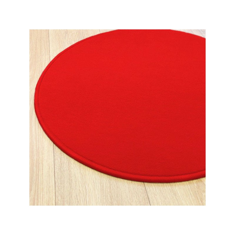 Tapis sur mesure rond Rouge par Vorwerk gamme Modena salon