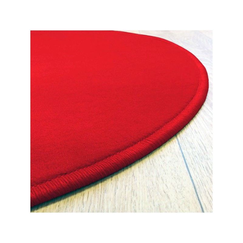 Tapis sur mesure rond Rouge par Vorwerk gamme Modena surjet