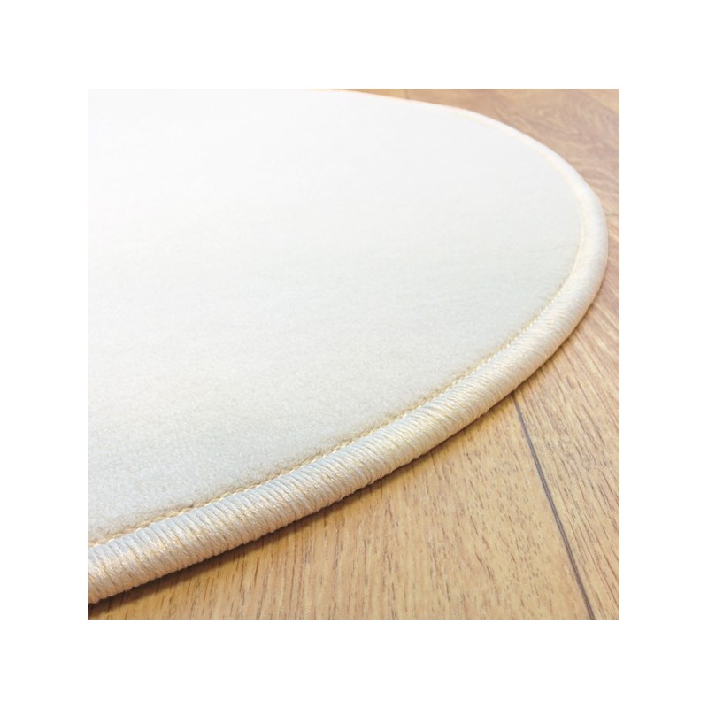 Tapis sur mesure rond Blanc par Vorwerk gamme Modena surjet