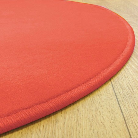 Tapis sur mesure rond Orange Corail par Vorwerk gamme Modena Tapis sur mesure rond Orange Corail par Vorwerk gamme Modena