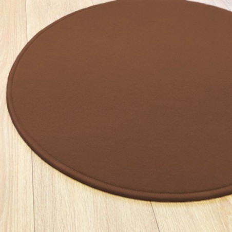 Tapis sur mesure rond Marron par Vorwerk gamme Modena Tapis sur mesure rond Marron par Vorwerk gamme Modena