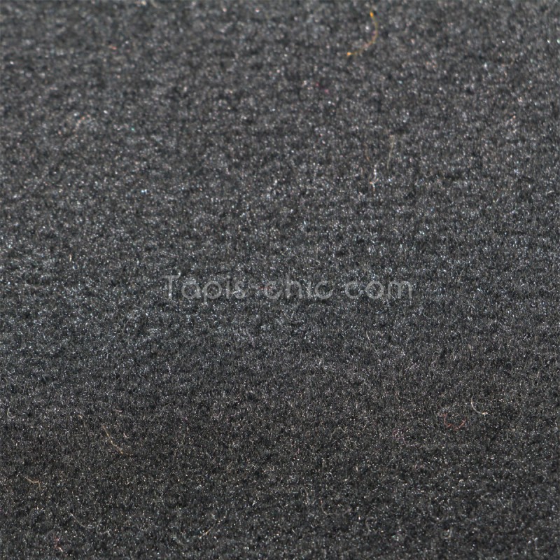 Tapis sur mesure rond Noir par Vorwerk gamme Modena detail matiere