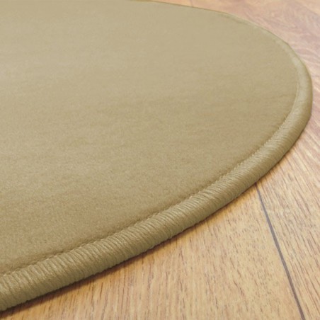 Tapis sur mesure rond Beige Foncé par Vorwerk gamme Modena Tapis sur mesure rond Beige Foncé par Vorwerk gamme Modena