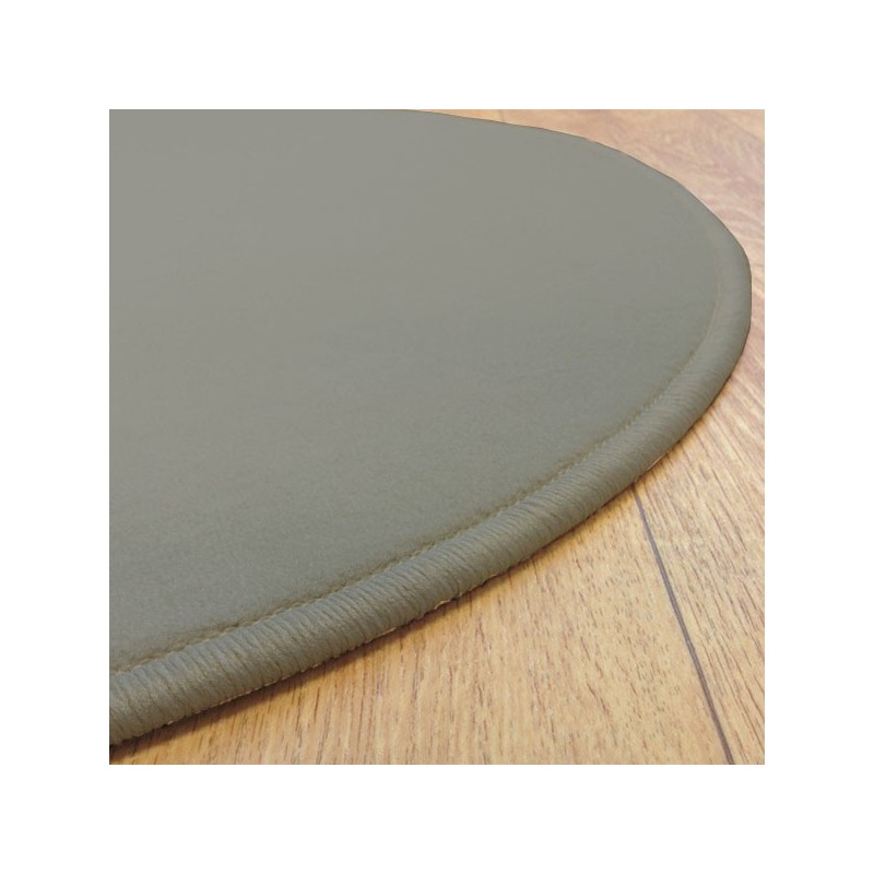 Tapis sur mesure rond Gris Foncé par Vorwerk gamme Modena surjet