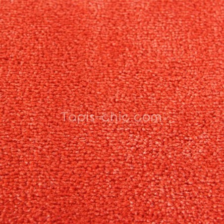 Tapis sur mesure rond Orange Vif gamme Safira par Vorwerk Tapis sur mesure rond Orange Vif gamme Safira par Vorwerk