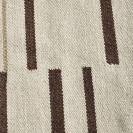 Tapis en laine tissé main marron Hazara par Angelo Tapis en laine tissé main marron Hazara par Angelo