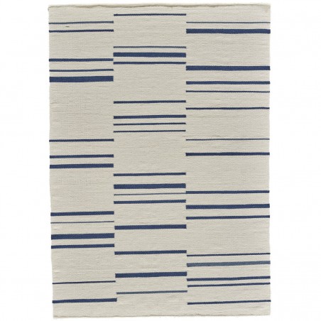 Tapis en laine tissé main bleu Hazara par Angelo Tapis en laine tissé main bleu Hazara par Angelo
