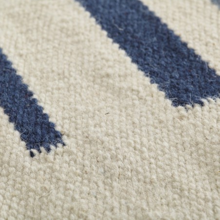 Tapis en laine tissé main bleu Hazara par Angelo Tapis en laine tissé main bleu Hazara par Angelo