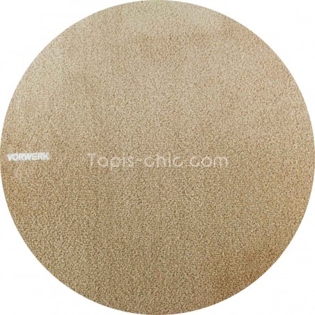 Tapis sur mesure rond Beige gamme Safira par Vorwerk Tapis sur mesure rond Beige gamme Safira par Vorwerk