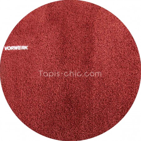 Tapis sur mesure rond Rouge Sanguine gamme Safira par Vorwerk Tapis sur mesure rond Rouge Sanguine gamme Safira par Vorwerk