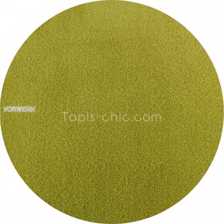 Tapis sur mesure rond Vert Anis gamme Safira par Vorwerk Tapis sur mesure rond Vert Anis gamme Safira par Vorwerk