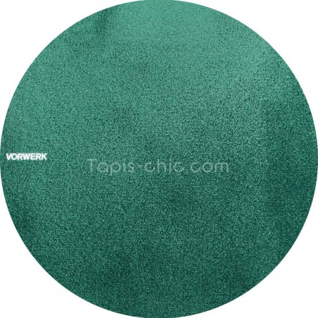 Tapis sur mesure rond Vert Foncé gamme Safira par Vorwerk Tapis sur mesure rond Vert Foncé gamme Safira par Vorwerk