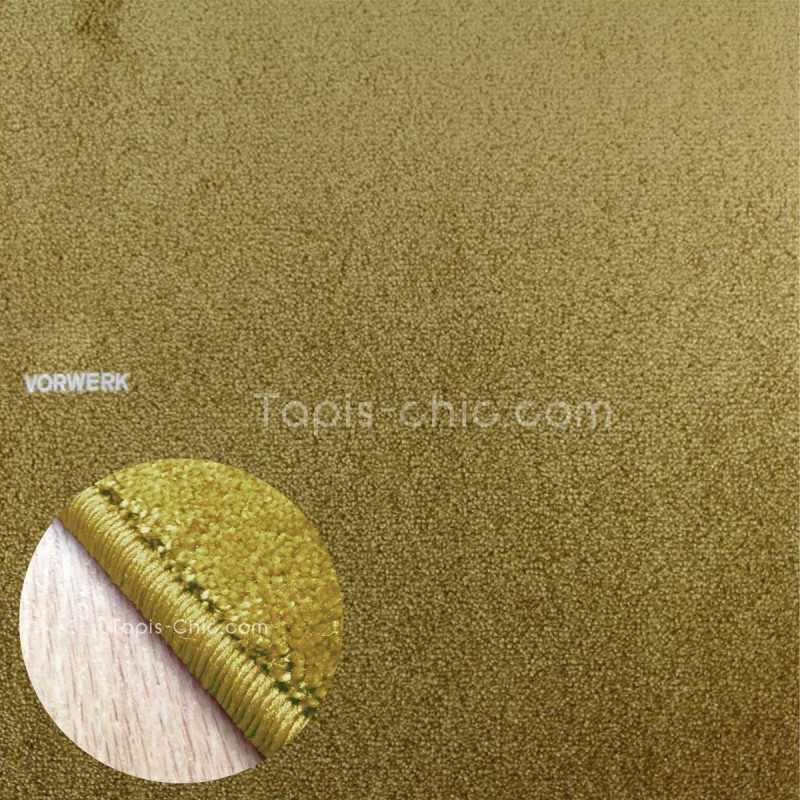 Tapis sur mesure Jaune Ocre gamme Lyrica par Vorwerk