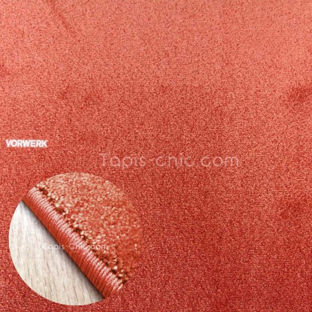 Tapis sur mesure Orange Corail gamme Lyrica par Vorwerk Tapis sur mesure Orange Corail gamme Lyrica par Vorwerk