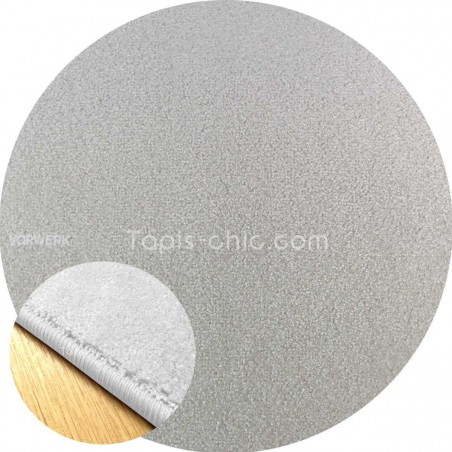 Tapis sur mesure rond Blanc gamme Lyrica par Vorwerk Tapis sur mesure rond Blanc gamme Lyrica par Vorwerk