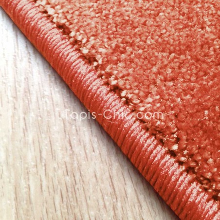 Tapis sur mesure rond Orange Corail gamme Lyrica par Vorwerk Tapis sur mesure rond Orange Corail gamme Lyrica par Vorwerk