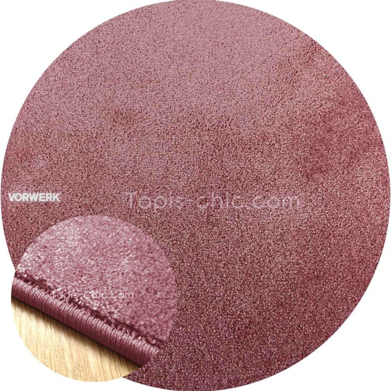 Tapis sur mesure rond Rose gamme Lyrica par Vorwerk