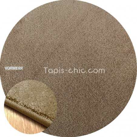 Tapis sur mesure rond Taupe gamme Lyrica par Vorwerk Tapis sur mesure rond Taupe gamme Lyrica par Vorwerk