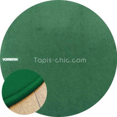 Tapis sur mesure rond Vert Sapin par Vorwerk gamme Modena Tapis sur mesure rond Vert Sapin par Vorwerk gamme Modena