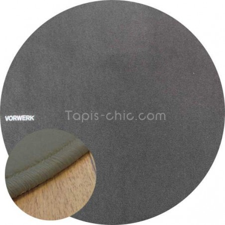 Tapis sur mesure rond Gris Foncé par Vorwerk gamme Modena