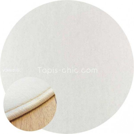 Tapis sur mesure rond Blanc par Vorwerk gamme Modena