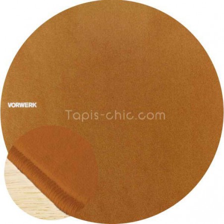 Tapis sur mesure rond Camel par Vorwerk gamme Modena Tapis sur mesure rond Camel par Vorwerk gamme Modena