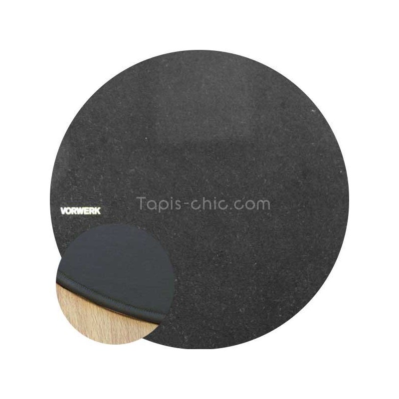 Tapis sur mesure rond Noir par Vorwerk gamme Modena