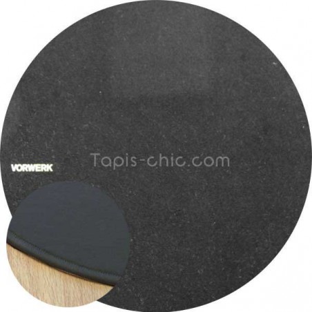 Tapis sur mesure rond Noir par Vorwerk gamme Modena