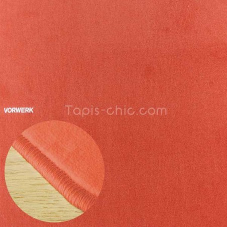 Tapis sur mesure Orange Corail par Vorwerk gamme Modena Tapis sur mesure Orange Corail par Vorwerk gamme Modena
